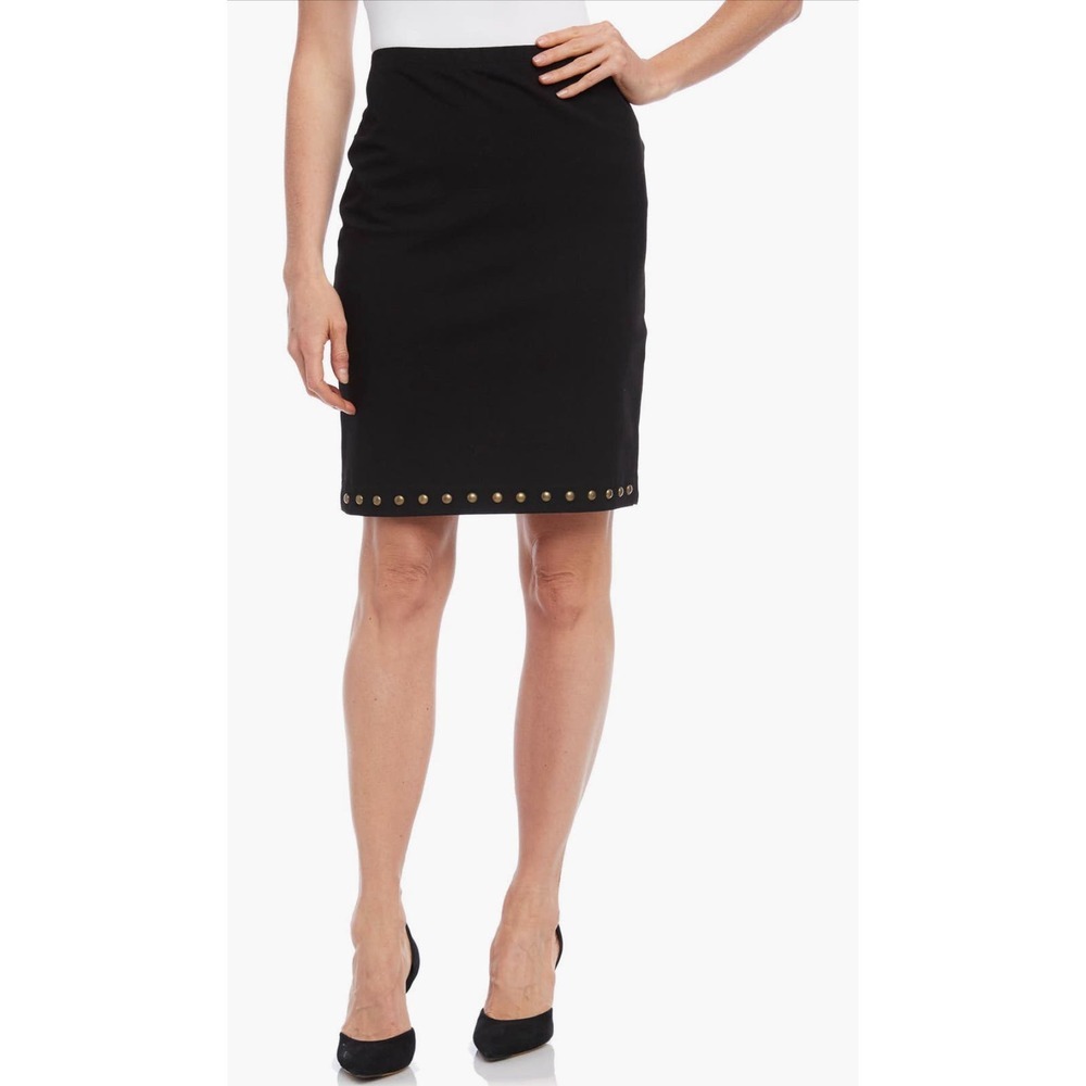 Karen Kane Studded Pencil Skirt in Black Size XL
